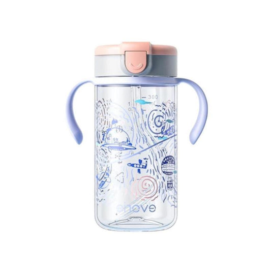 Evorie Tritan Kids Straw Water Bottle Mug 300mL, Space Explorer 1Unit