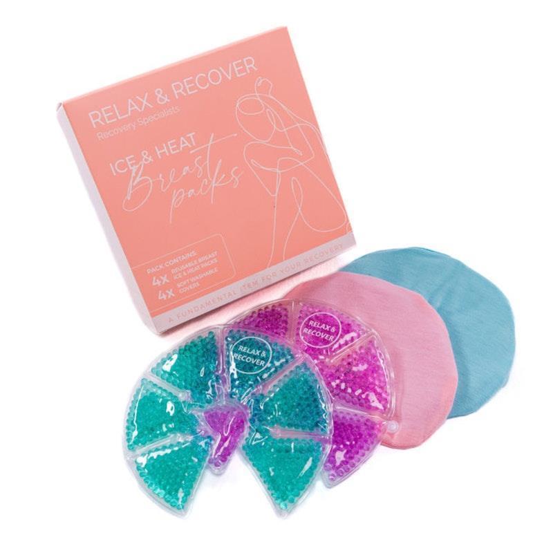 Load image into Gallery viewer, Relax and Recover Breast Ice Packs 4 Pack
