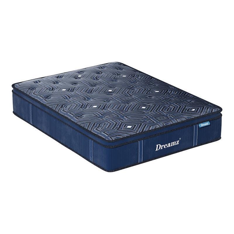 Load image into Gallery viewer, DreamZ Spring Mattress Bed Euro Top Pocket Spring Medium Firm Foam Queen
