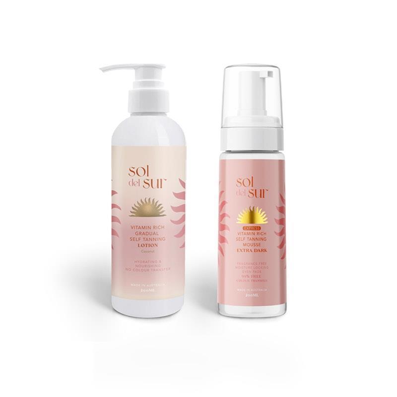 Load image into Gallery viewer, Sol del Sur Self Tan Glow Duo - Extra Dark Bundle
