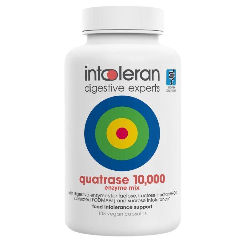 Load image into Gallery viewer, Intoleran Quatrase 10,000 108 Capsules
