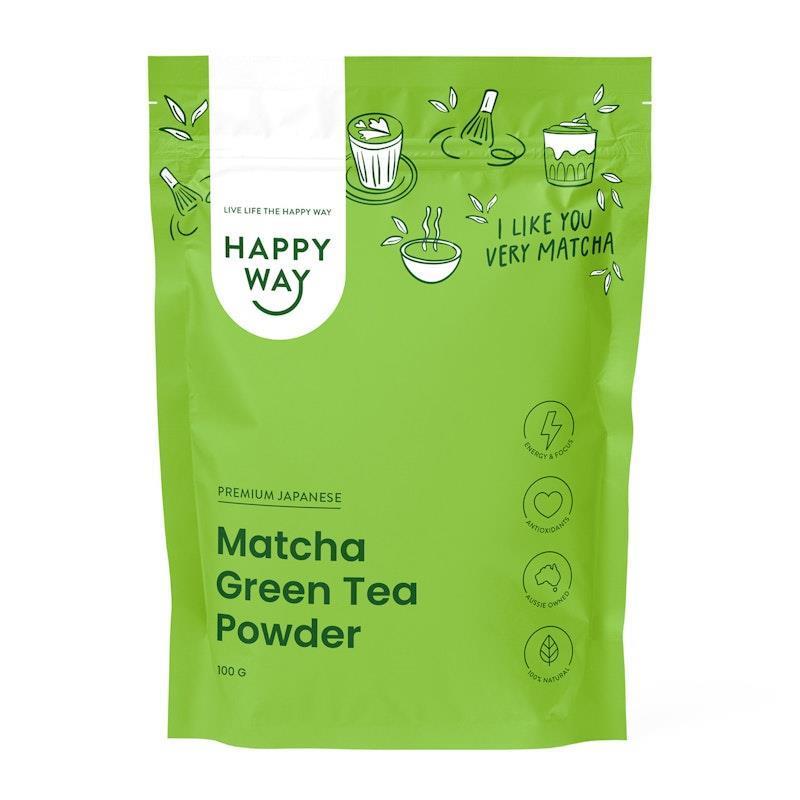 Load image into Gallery viewer, Happy Way Matcha Green Tea Powder 100g
