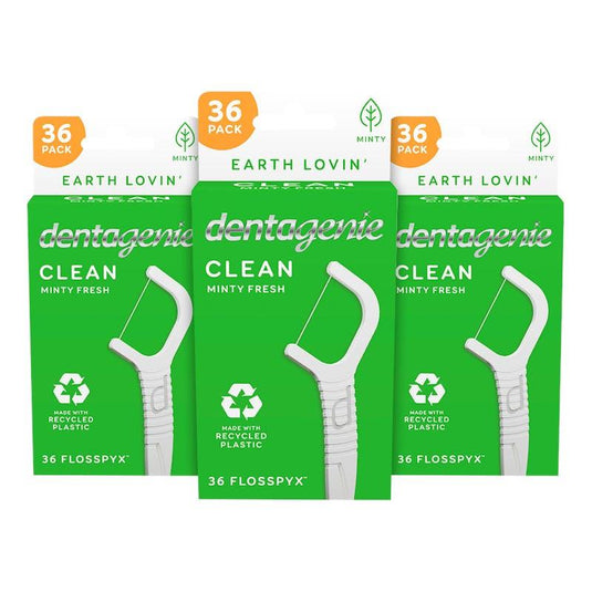 Dentagenie Clean Flosspyx 36pk x 3 Multipack