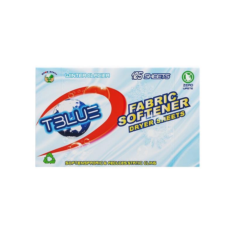 Load image into Gallery viewer, TBLUE Fabric Softener Dryer Sheet Winter Glacier Pack of 105 Sheets
