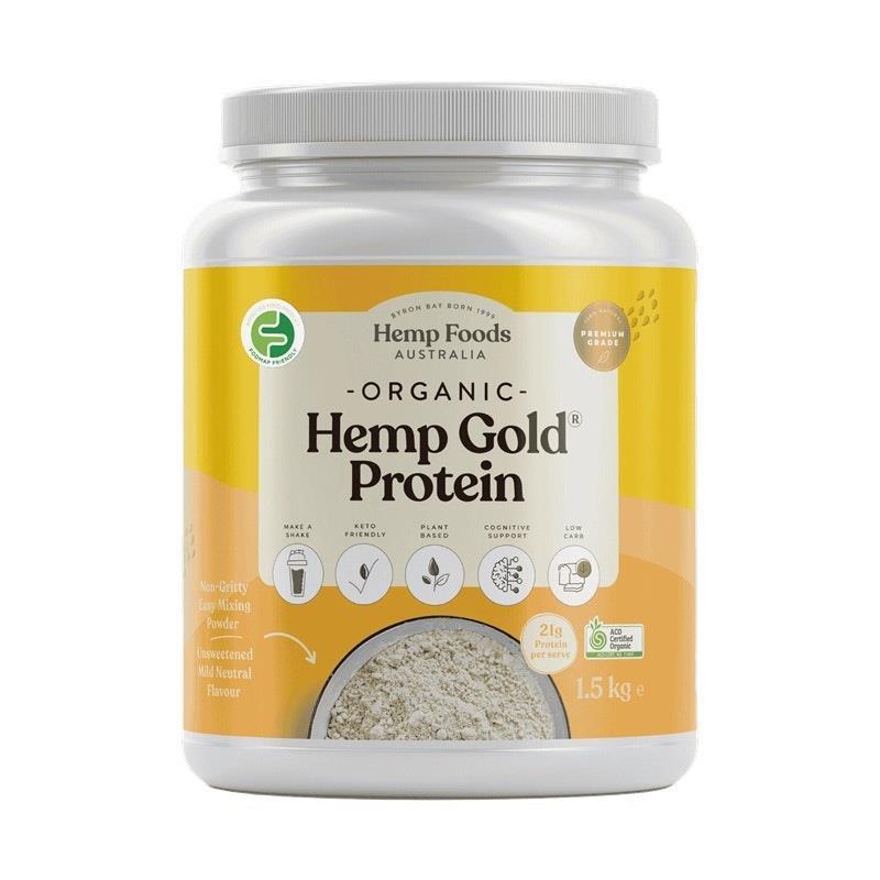Load image into Gallery viewer, Hemp Foods Australia Organic Hemp Gold Protein 1.5kg 1Pack

