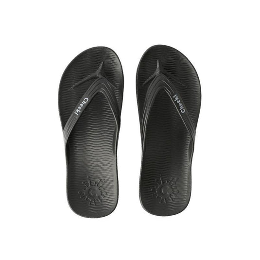 Arch Support Thongs - Black Womens US 9