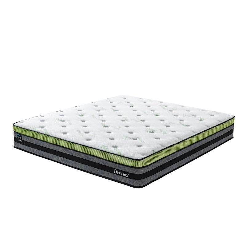 Load image into Gallery viewer, DreamZ Cooling Mattress Pocket Spring Euro Top Bed Foam 7 Zone King
