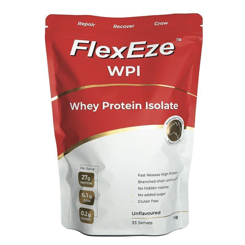 Load image into Gallery viewer, FlexEze Whey Protein Isolate Unflavoured 1kg
