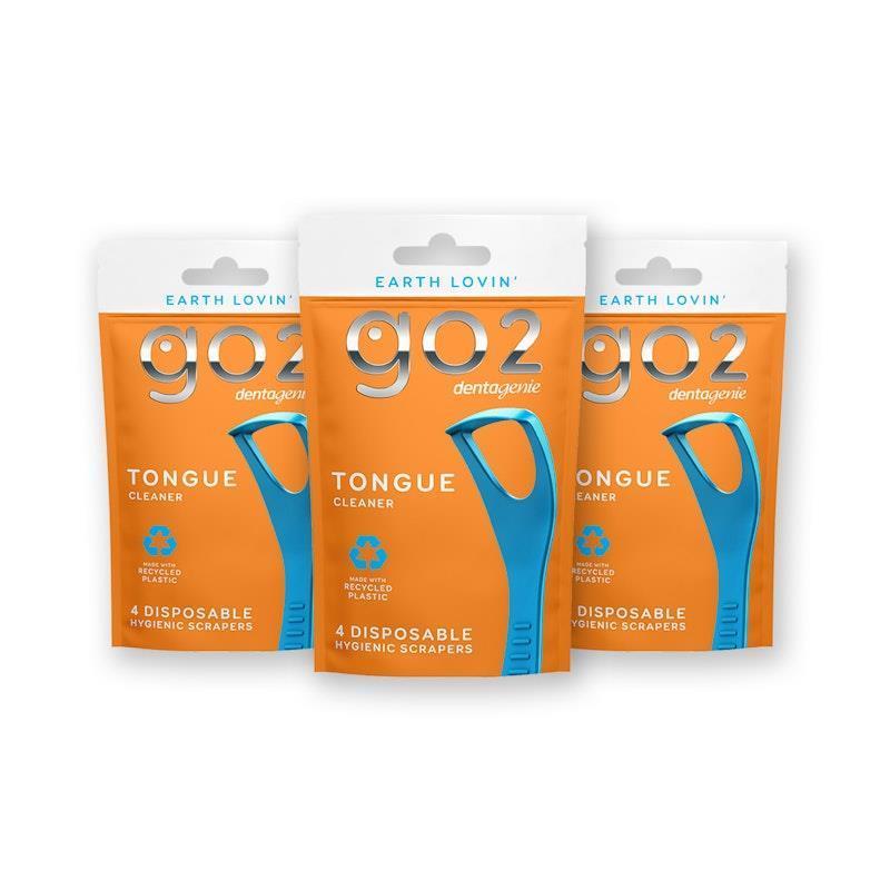 Load image into Gallery viewer, Dentagenie Tongue Cleaner Travel 4 x 3 Multipack
