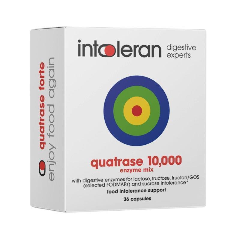 Load image into Gallery viewer, Intoleran Quatrase 10,000 36 Capsules
