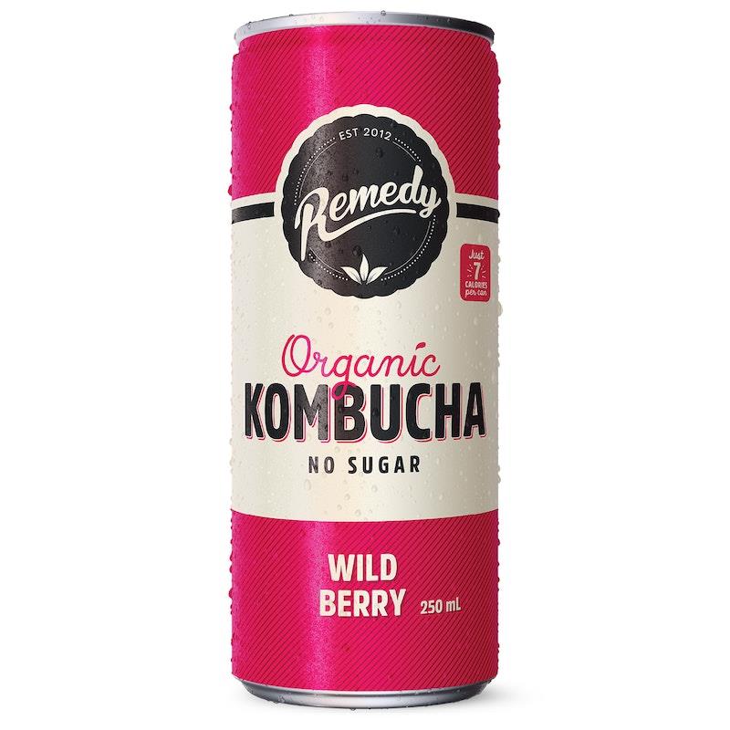 Load image into Gallery viewer, Remedy Kombucha Wild Berry 24 x 250ml Pack
