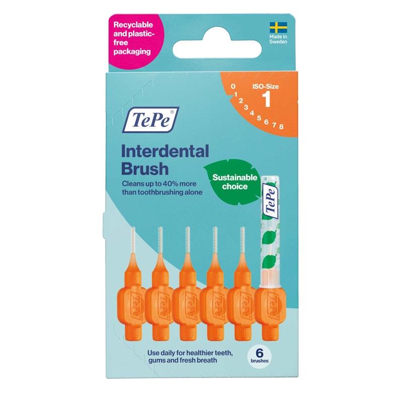 Load image into Gallery viewer, TePe Interdental Brushes - Original Orange-Size 1
