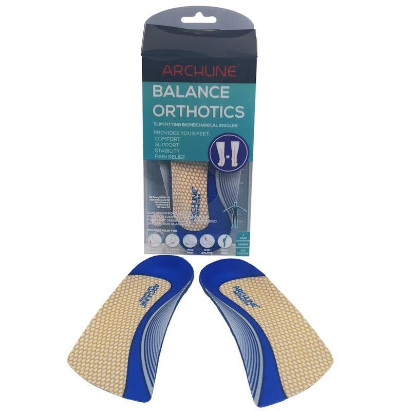 Load image into Gallery viewer, Archline 3/4 Slim Orthotics Plantar Fasciitis Insoles Balance Support Relief Euro Size 39
