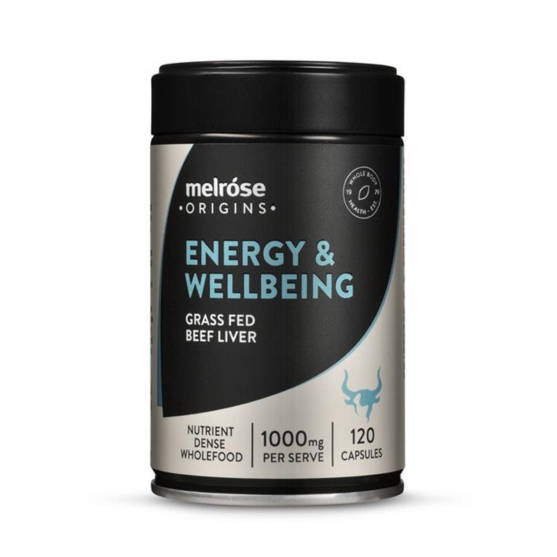 Load image into Gallery viewer, Melrose Origins Energy &amp; Wellbeing Grass Fed Beef Liver 120Capsules
