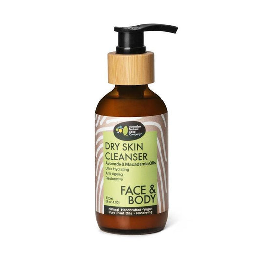 Australian Natural Soap Company Cleanser Dry Skin Facial Cleanser Wash 120ml