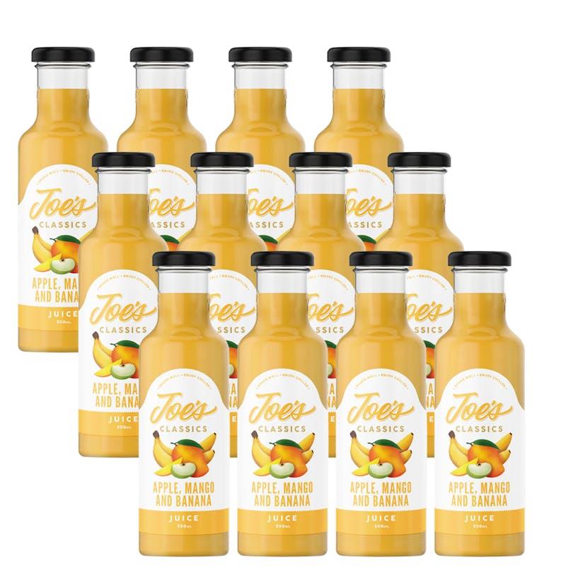 Load image into Gallery viewer, Joe's Classics 350mL Mango and Banana Juice 12Pack
