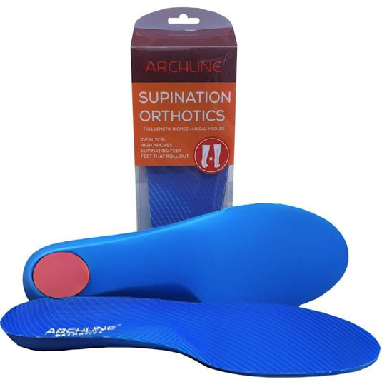 Archline Supination Orthotic Insoles - Full Length (Unisex) Plantar Fasciitis High Arch Euro Size 37