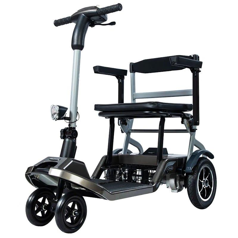 Load image into Gallery viewer, Equipmed Ultra-Lightweight Folding Electric Mobility Scooter, Brushless Motor Black
