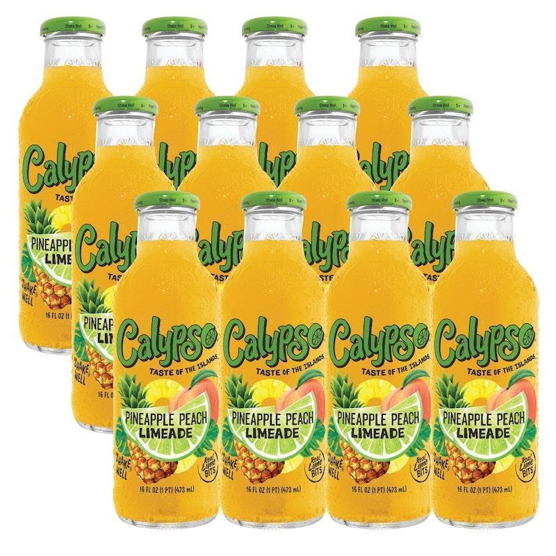 Load image into Gallery viewer, Calypso 473mL Pineapple Peach Limeade 12Pack
