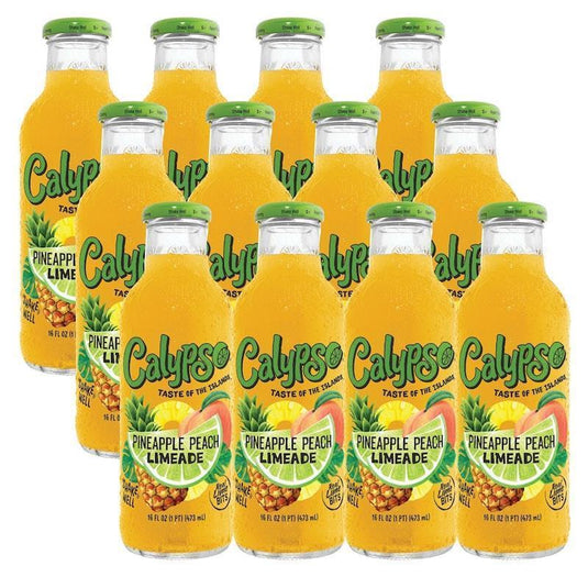 Calypso 473mL Pineapple Peach Limeade 12Pack