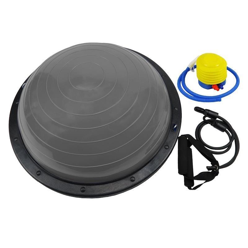 Load image into Gallery viewer, Powertrain Fitness Yoga Ball Home Gym Workout Balance Trainer Grey
