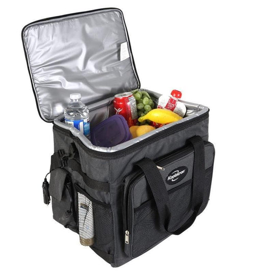 Koolatron 12V Soft Cool Bag 25L, Plug In Car Fridge Grey/Black