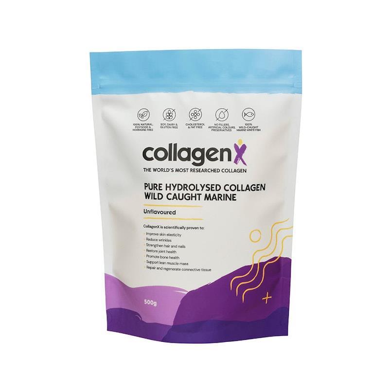 Load image into Gallery viewer, CollagenX Pure Wild Caught Marine Collagen Peptide Powder 500g
