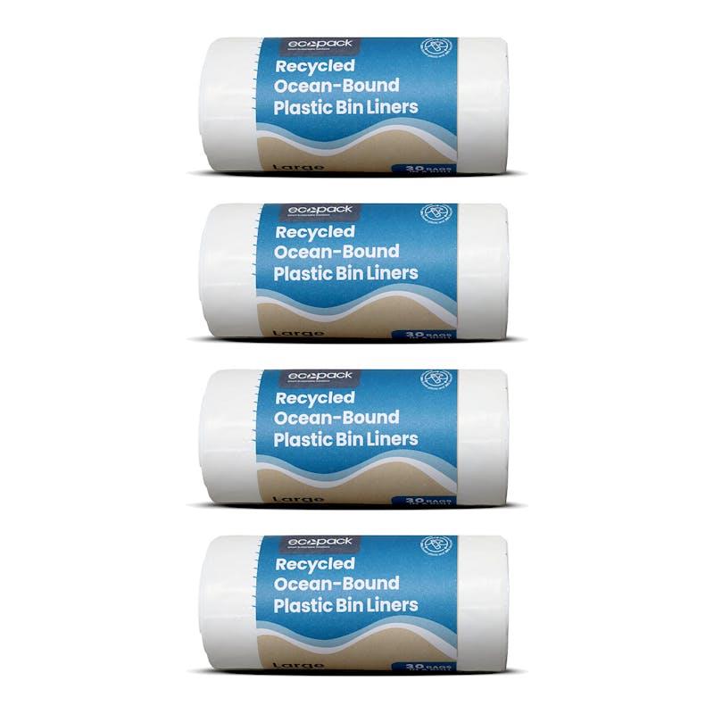Load image into Gallery viewer, Ecopack 36L Recycled Plastic Bags Large Bundle 4 Rolls/200 Bags
