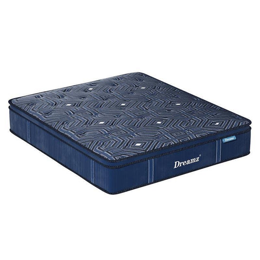 DreamZ Spring Mattress Bed Euro Top Pocket Spring Medium Firm Foam King