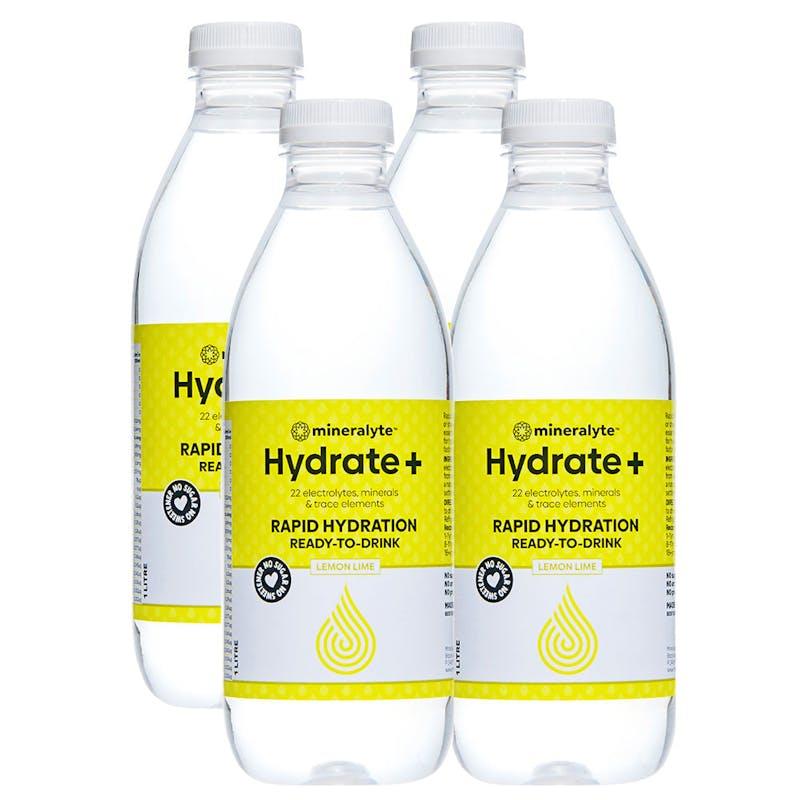 Load image into Gallery viewer, Mineralyte Hydrate+ Ready to Drink Lemon and Lime Flavoured 1Litre 4Pack
