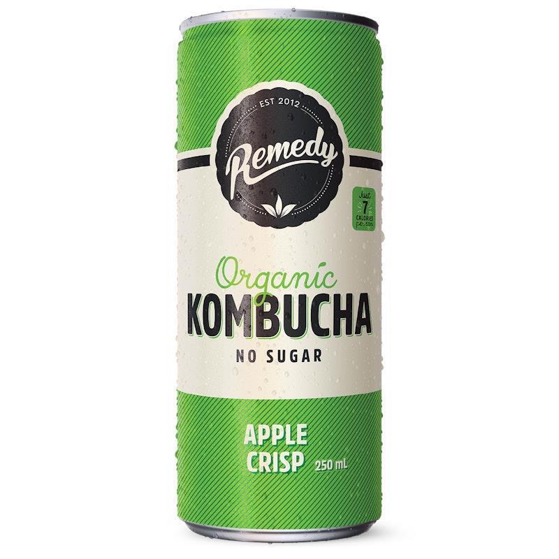 Load image into Gallery viewer, Remedy Kombucha Apple Crisp 250ml Can x 24
