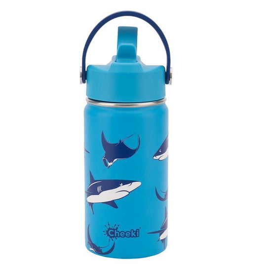 Cheeki 400ml Insulated Little Adventurer Bottle Sharks