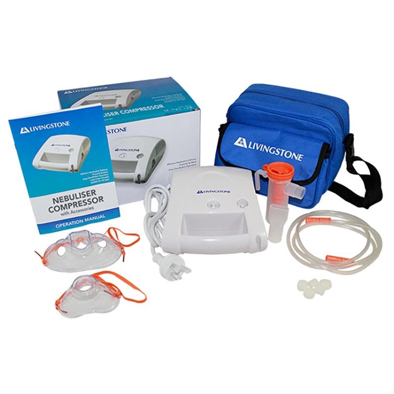 Load image into Gallery viewer, Livingstone Nebuliser Compressor with Accessories 1set
