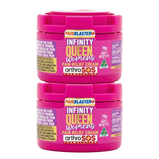 PAIN BLASTER Infinity Queen Women's Pain Relief Cream 70g by Athelite 2Pack
