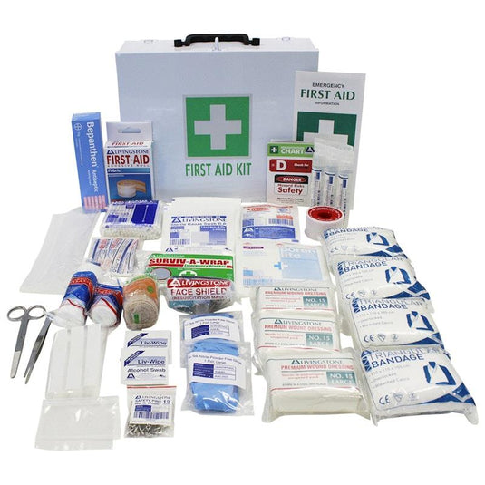 Livingstone First Aid Kit Class B In Metal Case Bundle