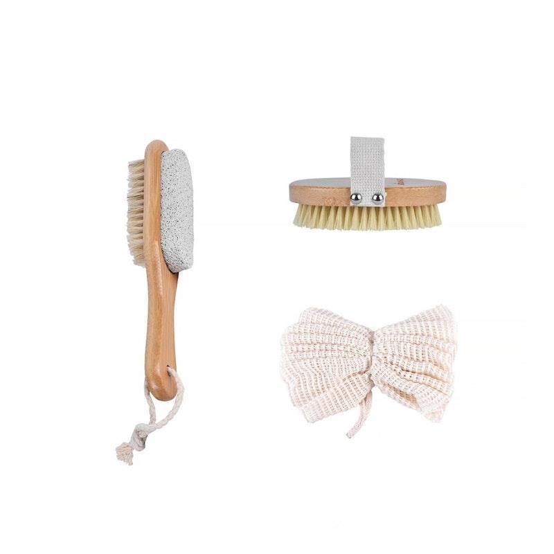 Load image into Gallery viewer, Clevinger Bath Shower Body Scrubber Brush Set
