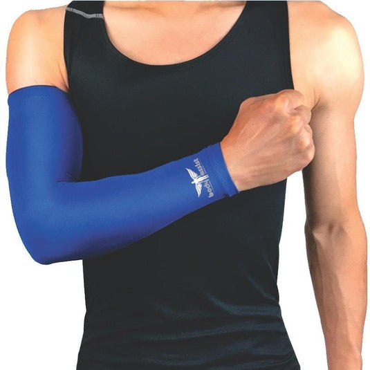 BodyAssist Compression Arm Sleeve Electric Blue SMALL (2 PACK) Bundle