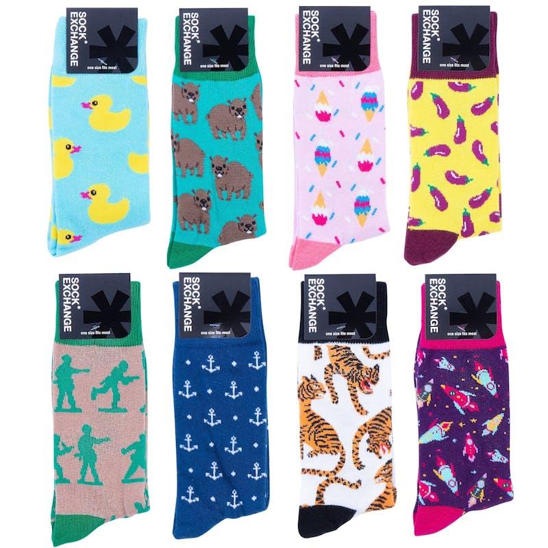 Load image into Gallery viewer, Sock Exchange Wholesale 96 Novelty Socks Bundle

