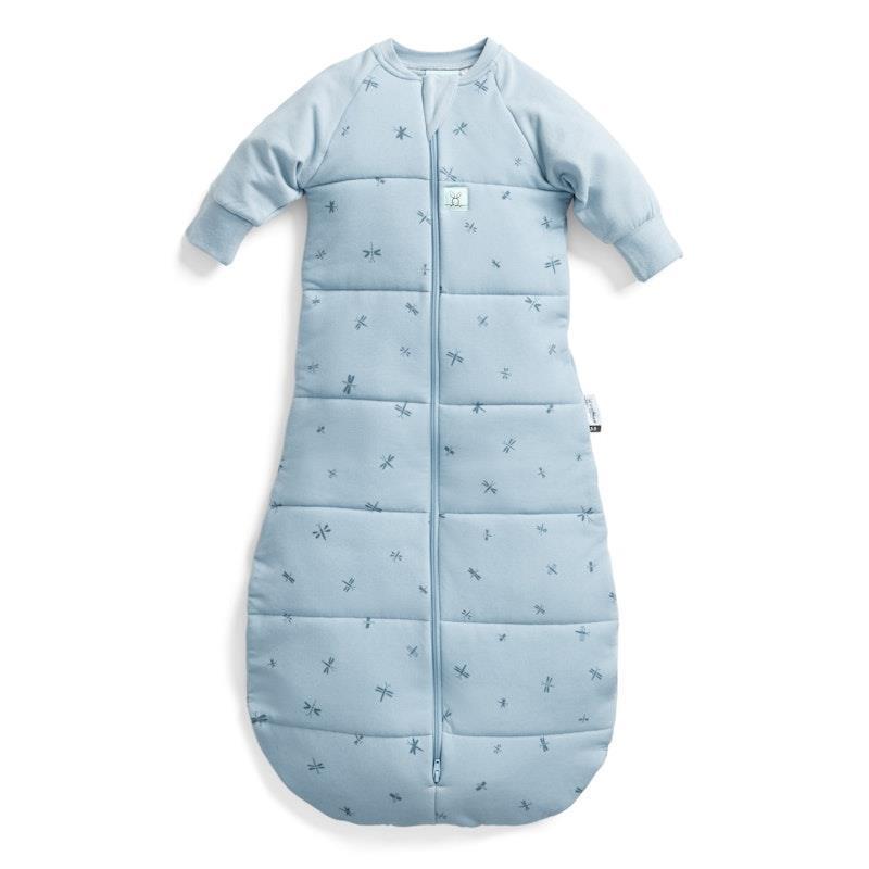 Load image into Gallery viewer, ergoPouch Jersey Sleeping Bag 3.5 TOG Sleeved Dragonflies 3-12Months
