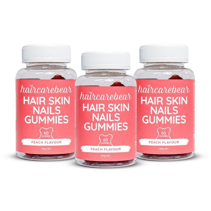 Load image into Gallery viewer, Haircarebear Hair Skin Nails Gummies 3x60 Pack
