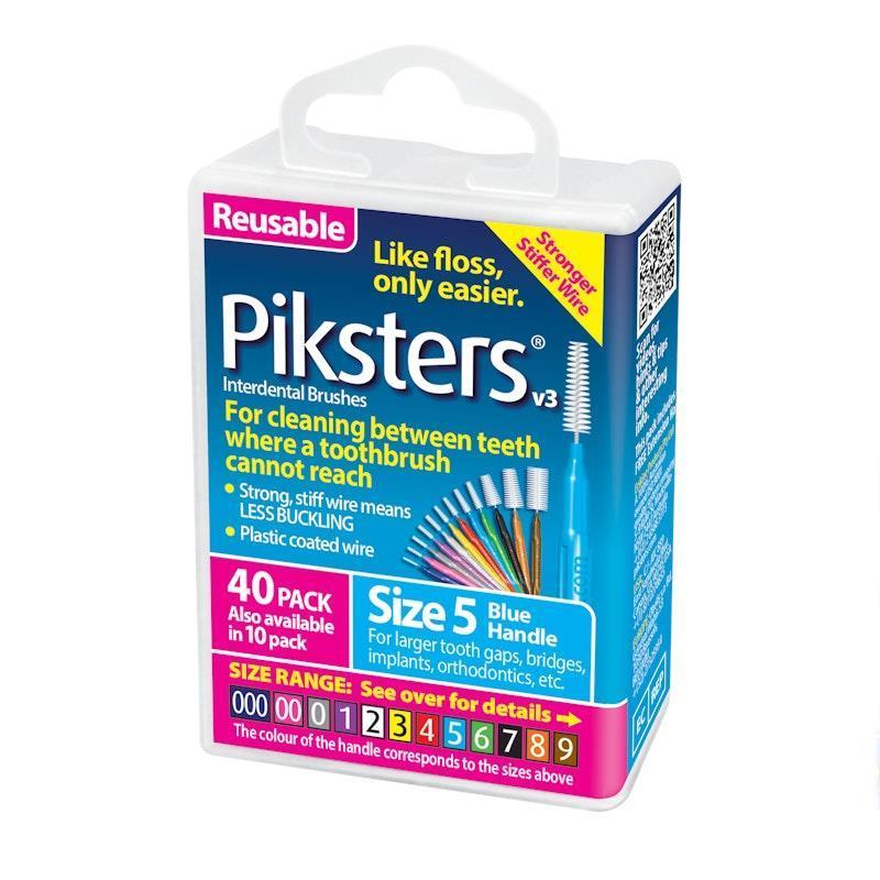Load image into Gallery viewer, Piksters Interdental Brushes Blue Size 5 40pk
