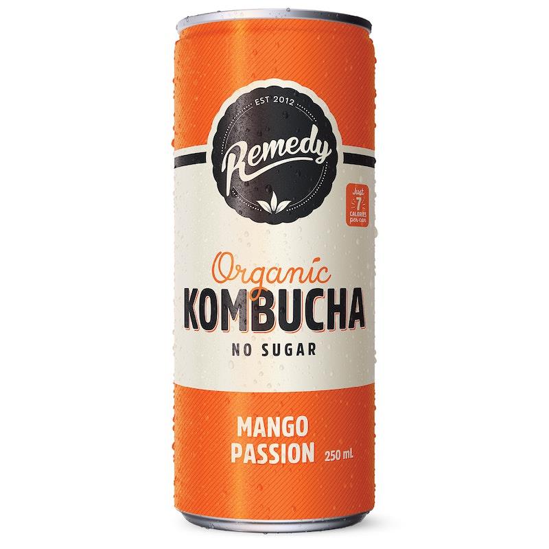 Load image into Gallery viewer, Remedy Kombucha Mango Passion 24 x 250ml Pack
