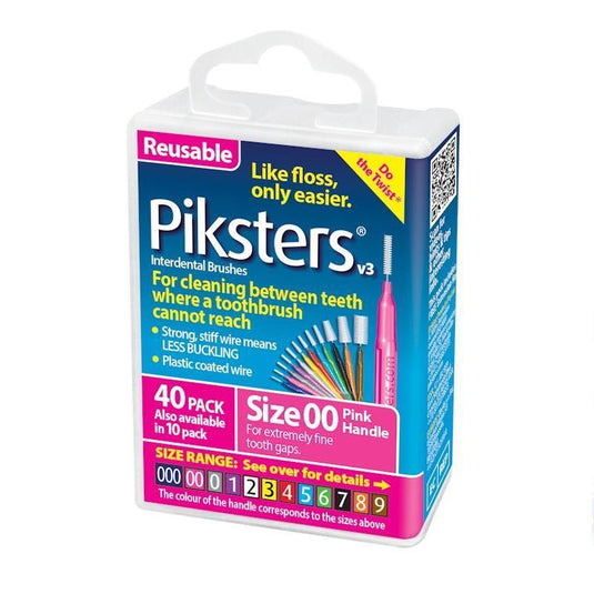 Piksters Interdental Brushes Pink Size 00 40pk