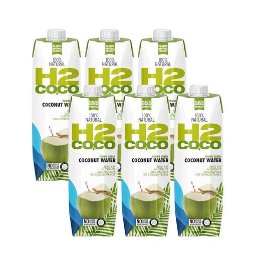 H2Coco 1L Pure Coconut Water 6Pack