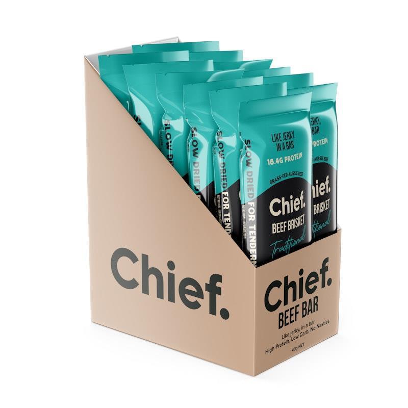 Load image into Gallery viewer, Chief Organic Beef Bars - Traditional 12 Pack
