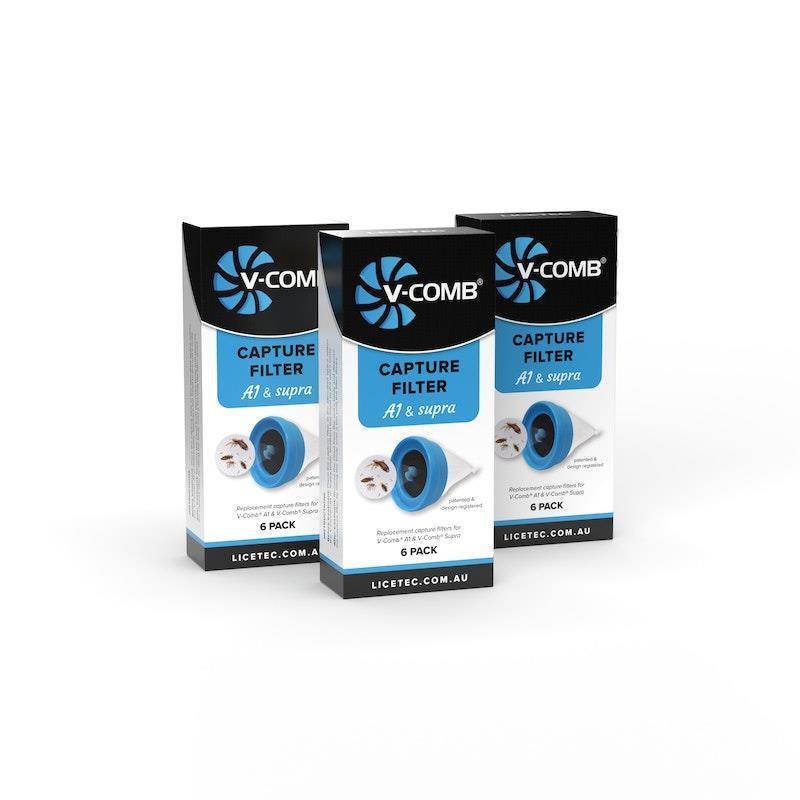 Load image into Gallery viewer, V-COMB Capture Filters 6pk x 3 (for A1 &amp; Supra) Bundle
