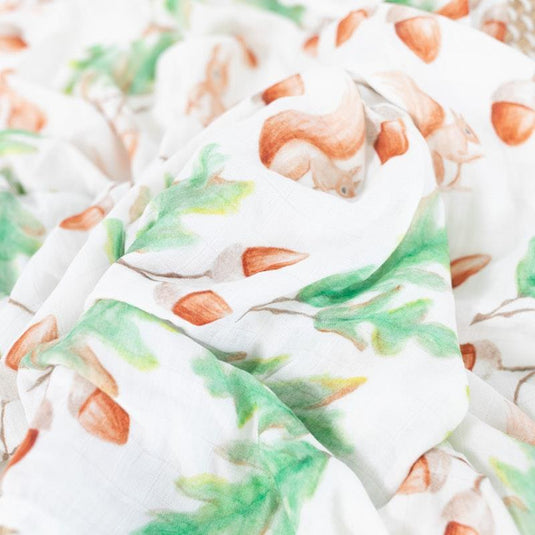 Bubba Bump Woodland Bamboo Muslin Wrap 1piece