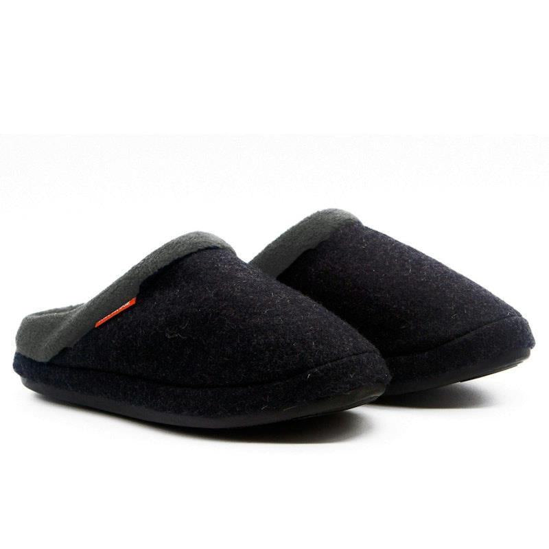 Load image into Gallery viewer, Archline Slippers Slip-On Arch Support Comfort Charcoal Marl Size 35
