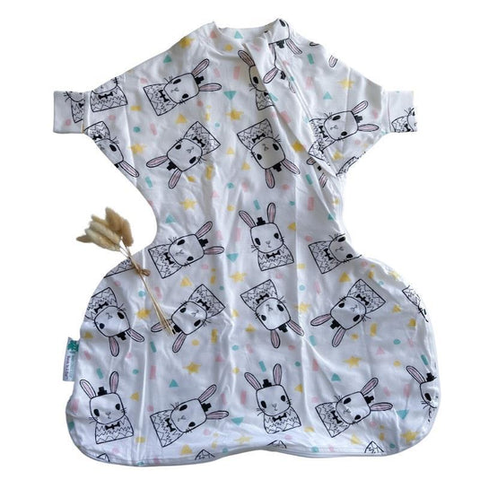 Baby Loves Sleep Hands In & Out Extra-Wide Sack (Hip Dysplasia) - Some Bunny Loves You (All Seasons) 12+M