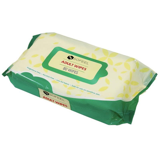 Sofeel Wet Adult Wipes 80 Wipes 10Pack